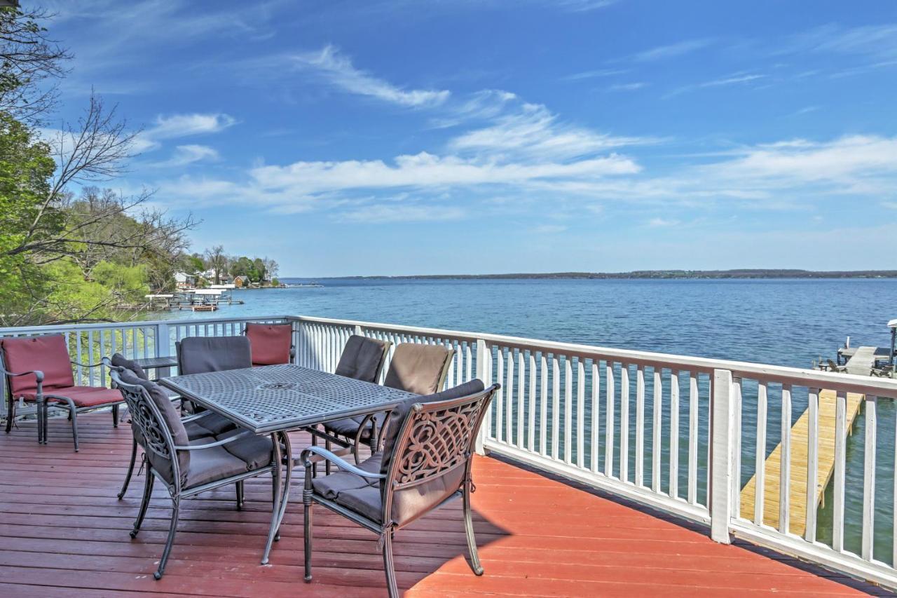 Waterfront Seneca Lake House Fire Pit And Boat Dock Женева Екстер'єр фото