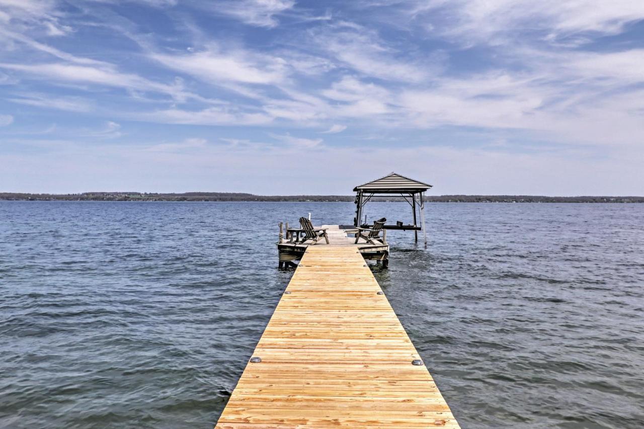Waterfront Seneca Lake House Fire Pit And Boat Dock Женева Екстер'єр фото